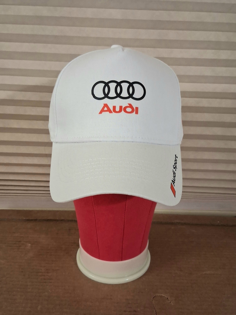 Audi White Logo Baseball Cap - Audi Sport Accent
